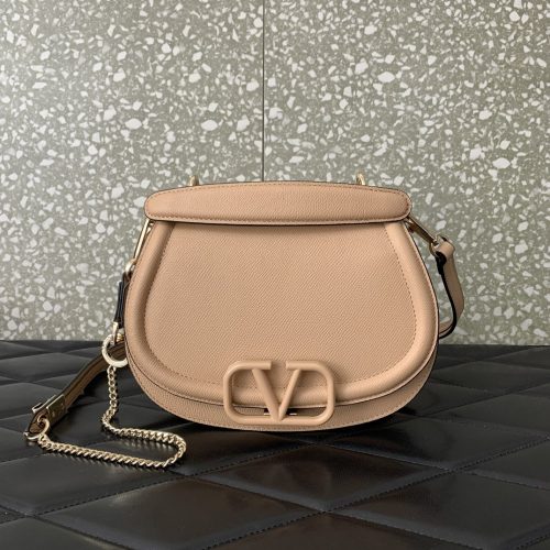 New VSLING grain leather handbag