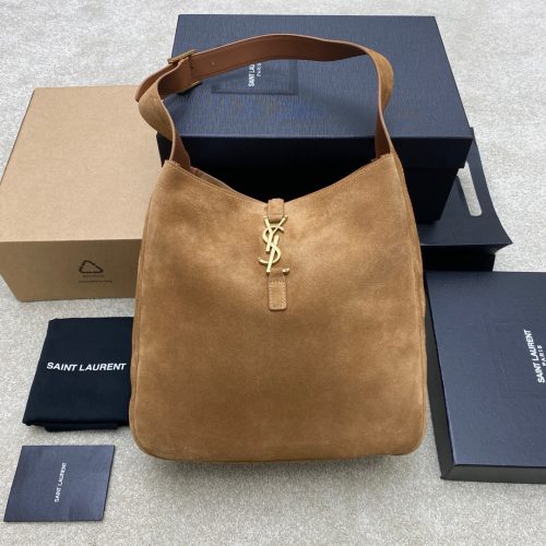 Frosted brown leather gold