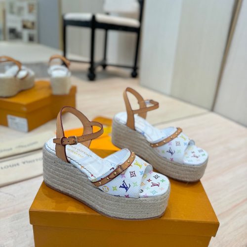 Hemp rope slope and sandals