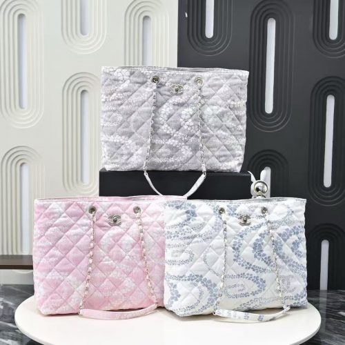 Quilted Denim Beach Tote Bag AS5429 Large Summer Shoulder Tote