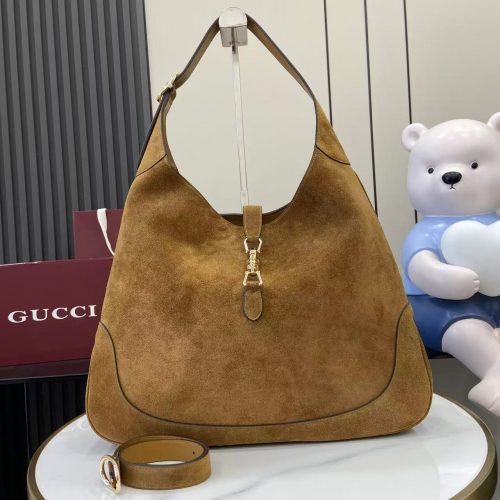 Jackie Soft Hobo Bag – Model 841542 – Brown Suede